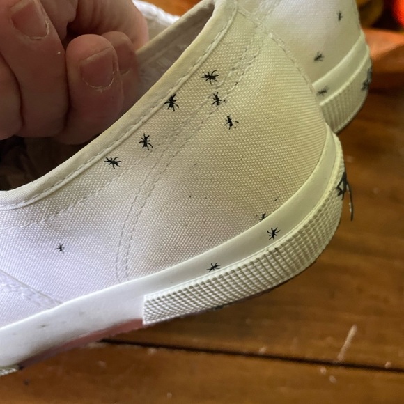 Superga x Deerdana 2750 Ants S00E1E0 White Sneaker Shoes Womens Size 41 - Picture 12 of 12